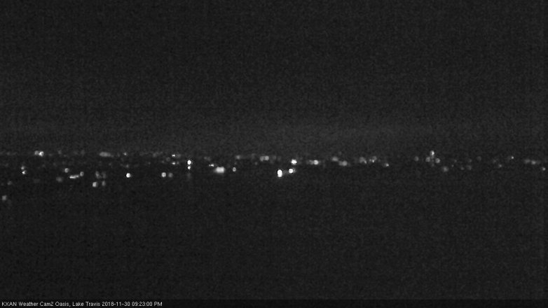Lake Travis webcam, November 30, 2018 8:25 PM CT