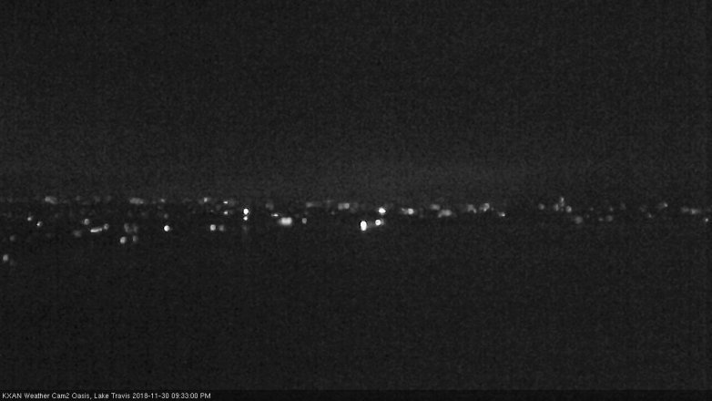 Lake Travis webcam, November 30, 2018 8:35 PM CT