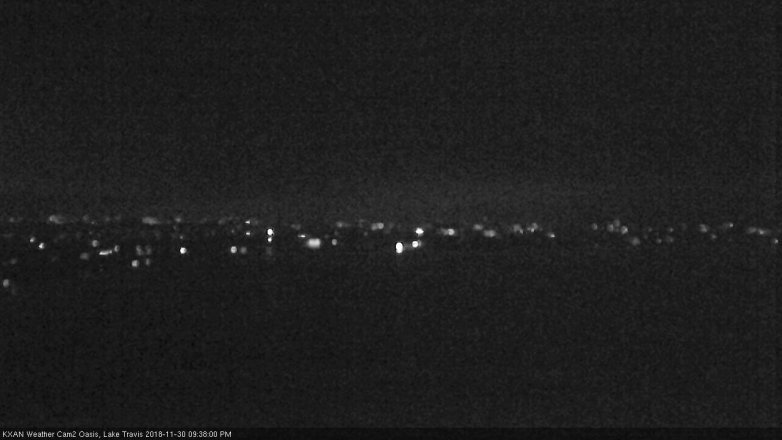 Lake Travis webcam, November 30, 2018 8:40 PM CT