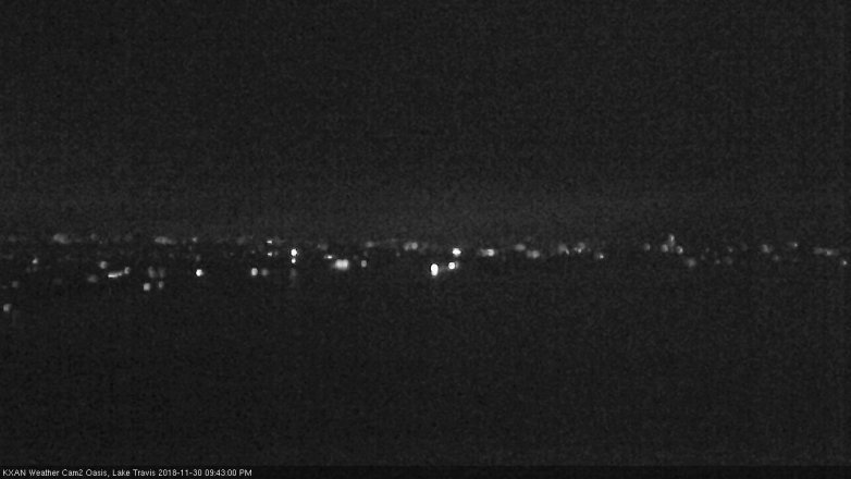 Lake Travis webcam, November 30, 2018 8:45 PM CT