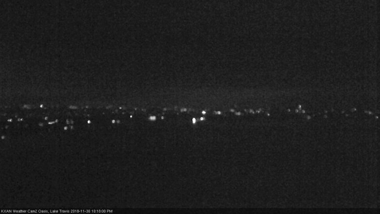 Lake Travis webcam, November 30, 2018 9:20 PM CT