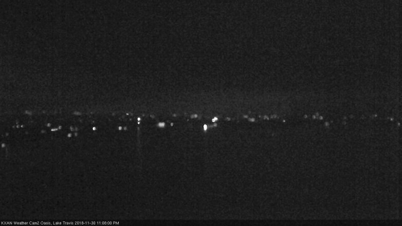 Lake Travis webcam, November 30, 2018 10:10 PM CT