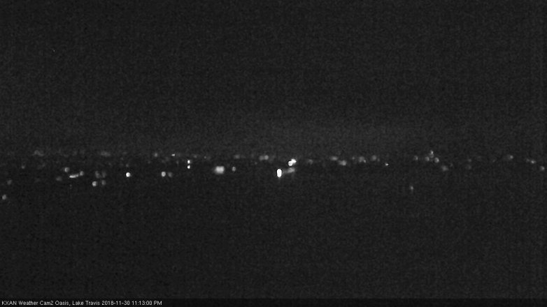 Lake Travis webcam, November 30, 2018 10:15 PM CT