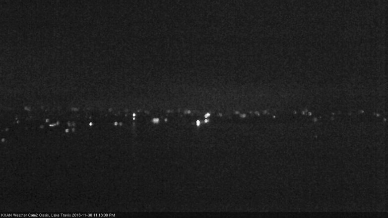 Lake Travis webcam, November 30, 2018 10:20 PM CT