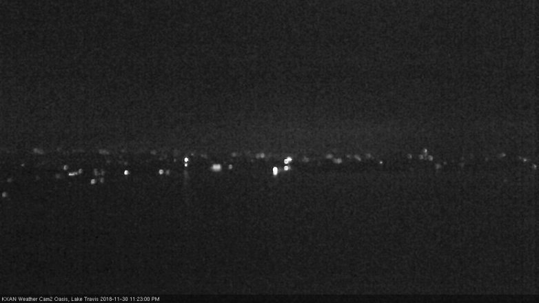 Lake Travis webcam, November 30, 2018 10:25 PM CT