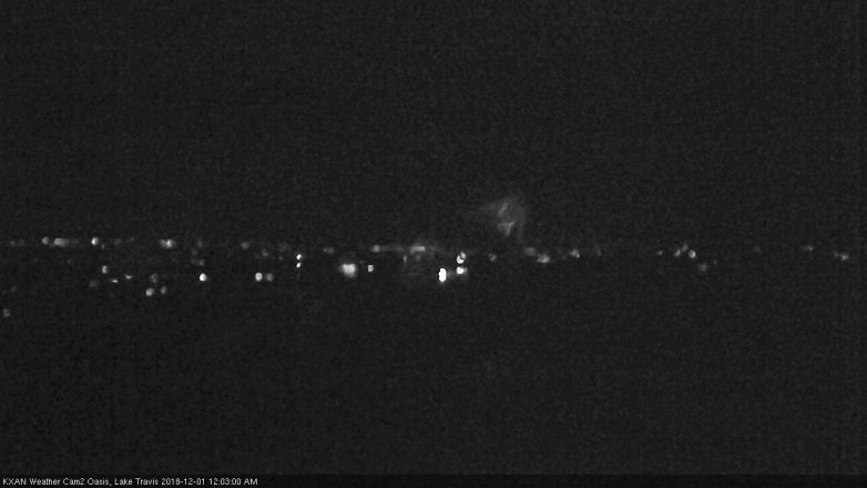 Lake Travis webcam, November 30, 2018 11:05 PM CT