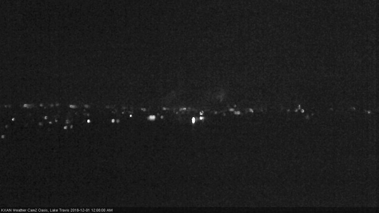 Lake Travis webcam, November 30, 2018 11:10 PM CT
