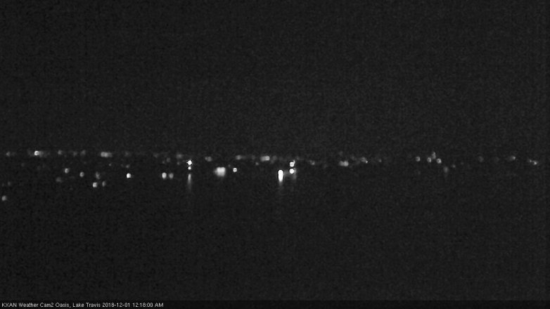 Lake Travis webcam, November 30, 2018 11:20 PM CT
