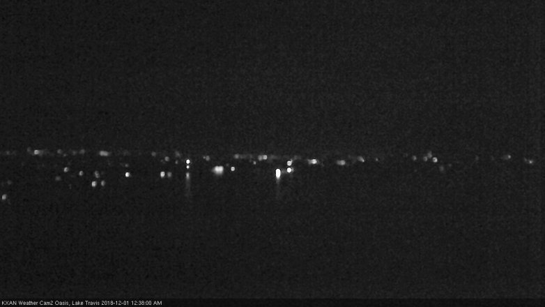 Lake Travis webcam, November 30, 2018 11:40 PM CT