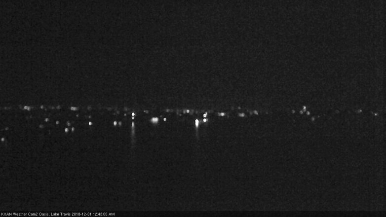 Lake Travis webcam, November 30, 2018 11:45 PM CT