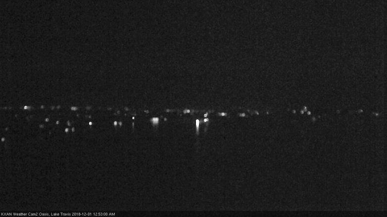 Lake Travis webcam, November 30, 2018 11:55 PM CT