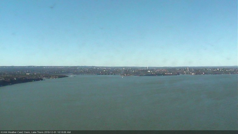 Lake Travis webcam, December 1, 2018 9:20 AM CT