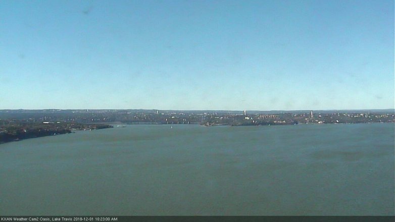 Lake Travis webcam, December 1, 2018 9:25 AM CT