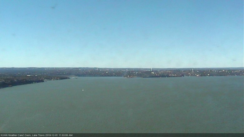 Lake Travis webcam, December 1, 2018 10:05 AM CT