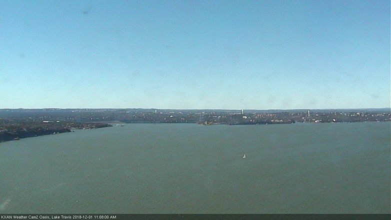 Lake Travis webcam, December 1, 2018 10:10 AM CT