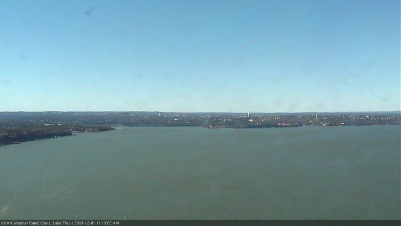 Lake Travis webcam, December 1, 2018 10:15 AM CT