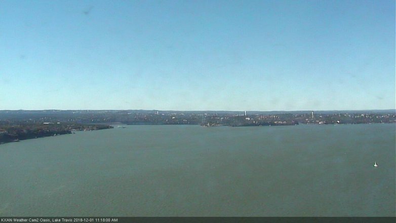 Lake Travis webcam, December 1, 2018 10:20 AM CT