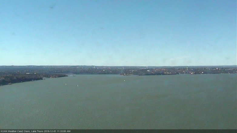 Lake Travis webcam, December 1, 2018 10:35 AM CT