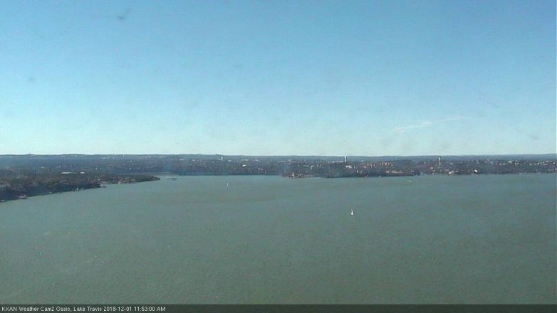 Lake Travis webcam, December 1, 2018 10:55 AM CT
