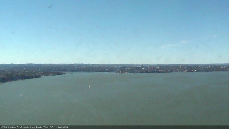 Lake Travis webcam, December 1, 2018 11:10 AM CT
