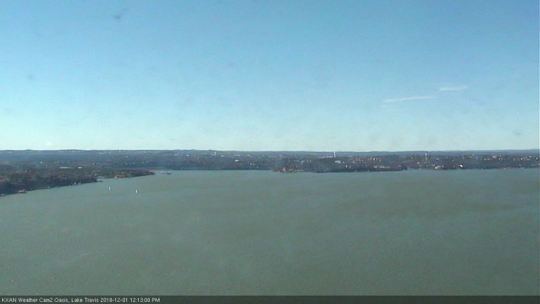 Lake Travis webcam, December 1, 2018 11:15 AM CT