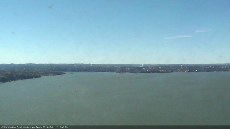 Lake Travis webcam, December 1, 2018 11:20 AM CT