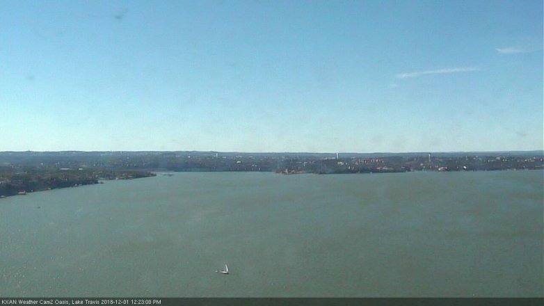 Lake Travis webcam, December 1, 2018 11:25 AM CT