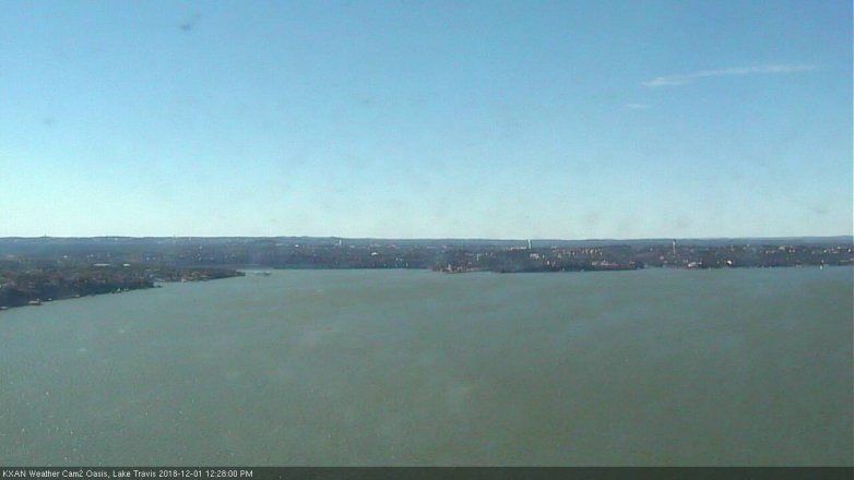 Lake Travis webcam, December 1, 2018 11:30 AM CT