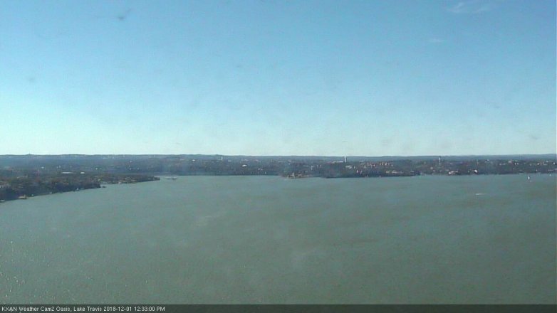 Lake Travis webcam, December 1, 2018 11:35 AM CT