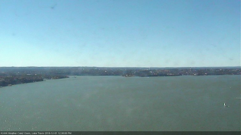 Lake Travis webcam, December 1, 2018 11:40 AM CT
