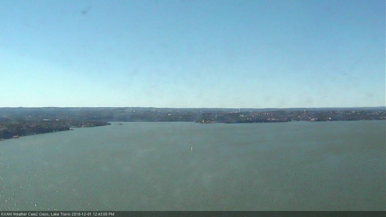 Lake Travis webcam, December 1, 2018 11:45 AM CT