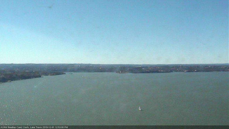 Lake Travis webcam, December 1, 2018 11:55 AM CT