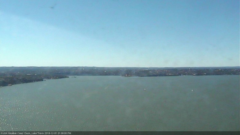 Lake Travis webcam, December 1, 2018 12:10 PM CT