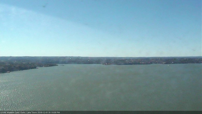 Lake Travis webcam, December 1, 2018 12:20 PM CT