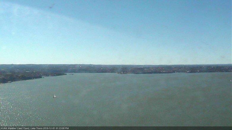 Lake Travis webcam, December 1, 2018 12:25 PM CT