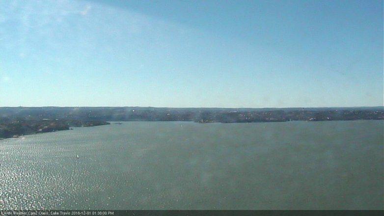 Lake Travis webcam, December 1, 2018 12:40 PM CT