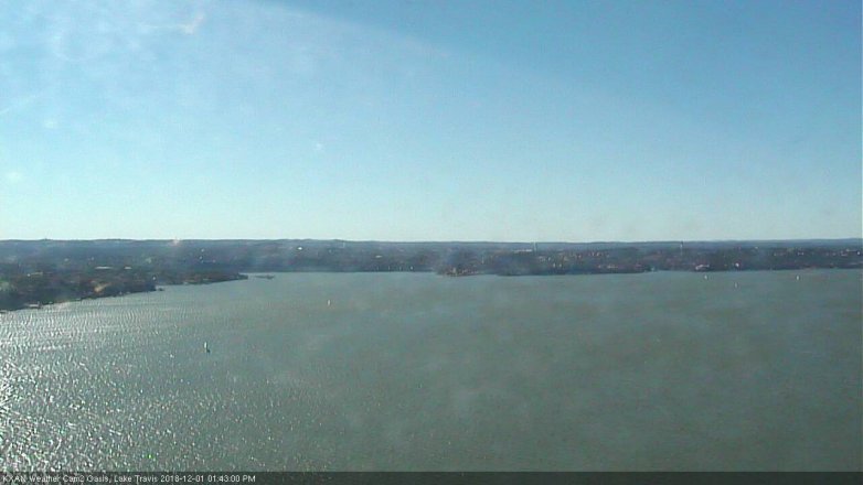 Lake Travis webcam, December 1, 2018 12:45 PM CT
