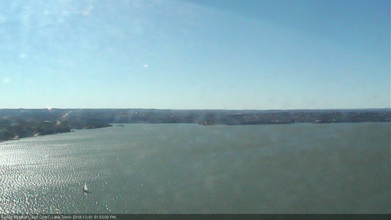 Lake Travis webcam, December 1, 2018 12:55 PM CT