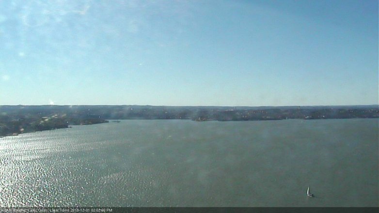 Lake Travis webcam, December 1, 2018 1:05 PM CT