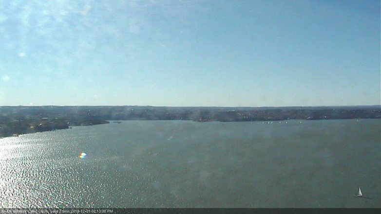 Lake Travis webcam, December 1, 2018 1:15 PM CT