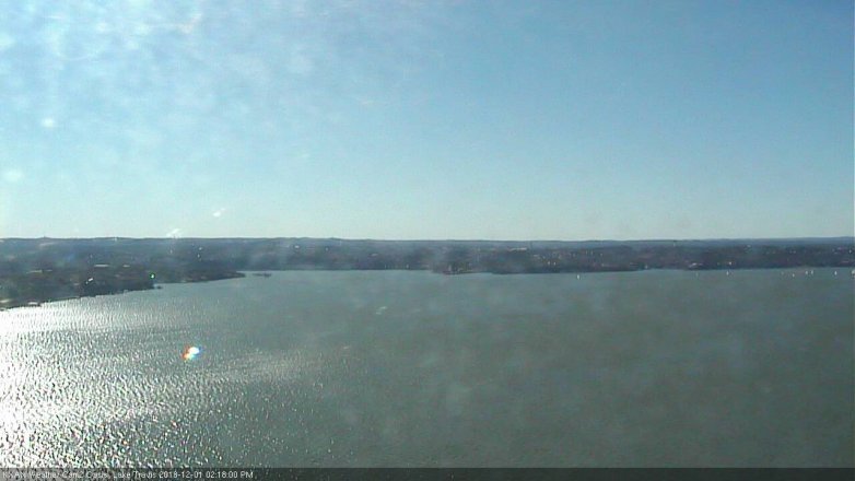 Lake Travis webcam, December 1, 2018 1:20 PM CT