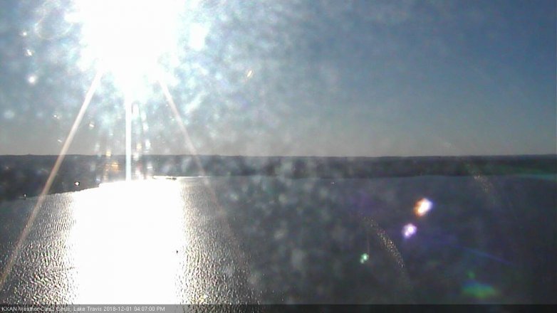 Lake Travis webcam, December 1, 2018 3:10 PM CT