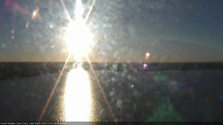Lake Travis webcam, December 1, 2018 3:55 PM CT