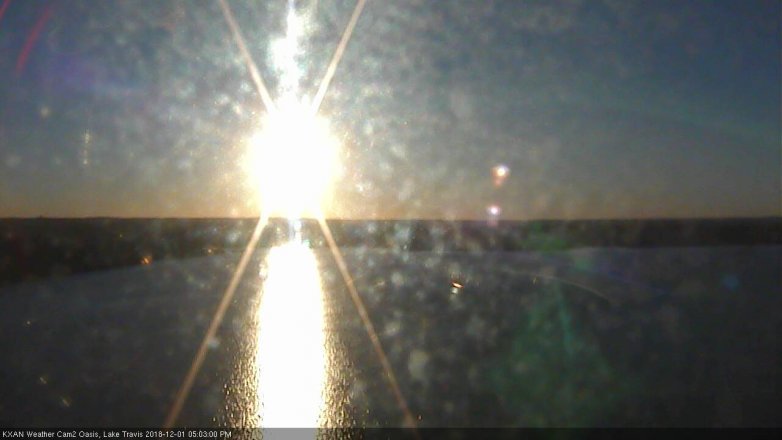 Lake Travis webcam, December 1, 2018 4:05 PM CT