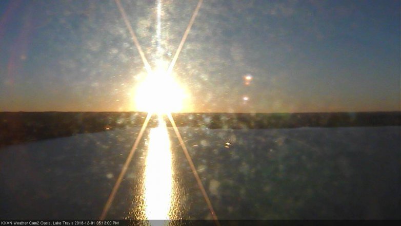 Lake Travis webcam, December 1, 2018 4:15 PM CT