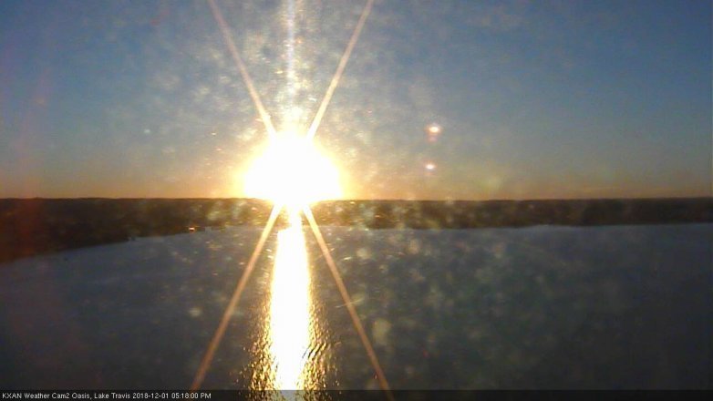 Lake Travis webcam, December 1, 2018 4:20 PM CT