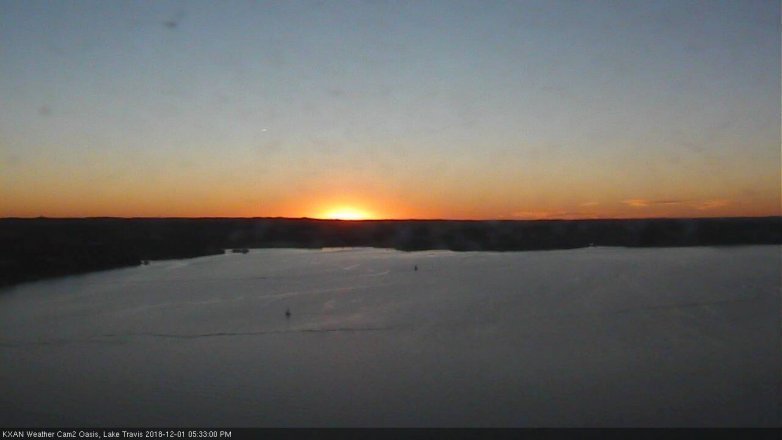 Lake Travis webcam, December 1, 2018 4:35 PM CT