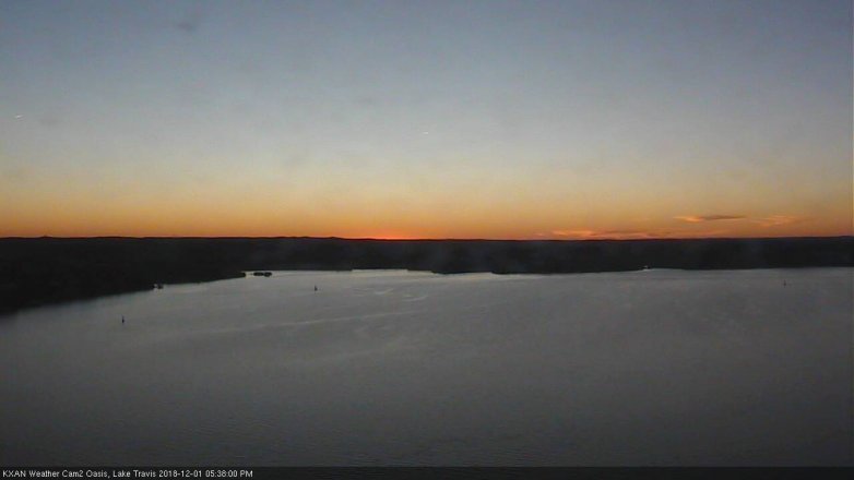 Lake Travis webcam, December 1, 2018 4:40 PM CT