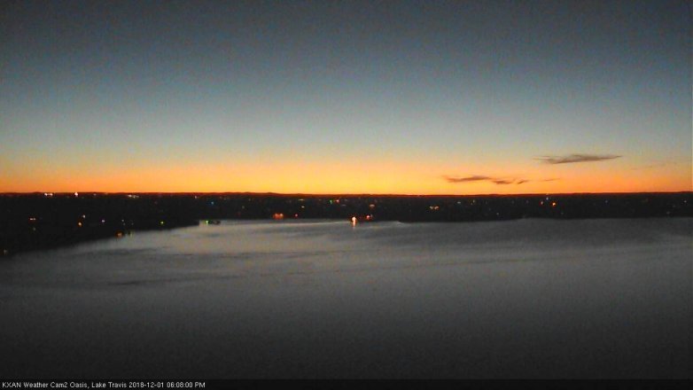 Lake Travis webcam, December 1, 2018 5:10 PM CT