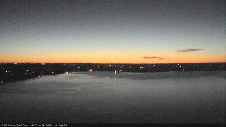 Lake Travis webcam, December 1, 2018 5:15 PM CT